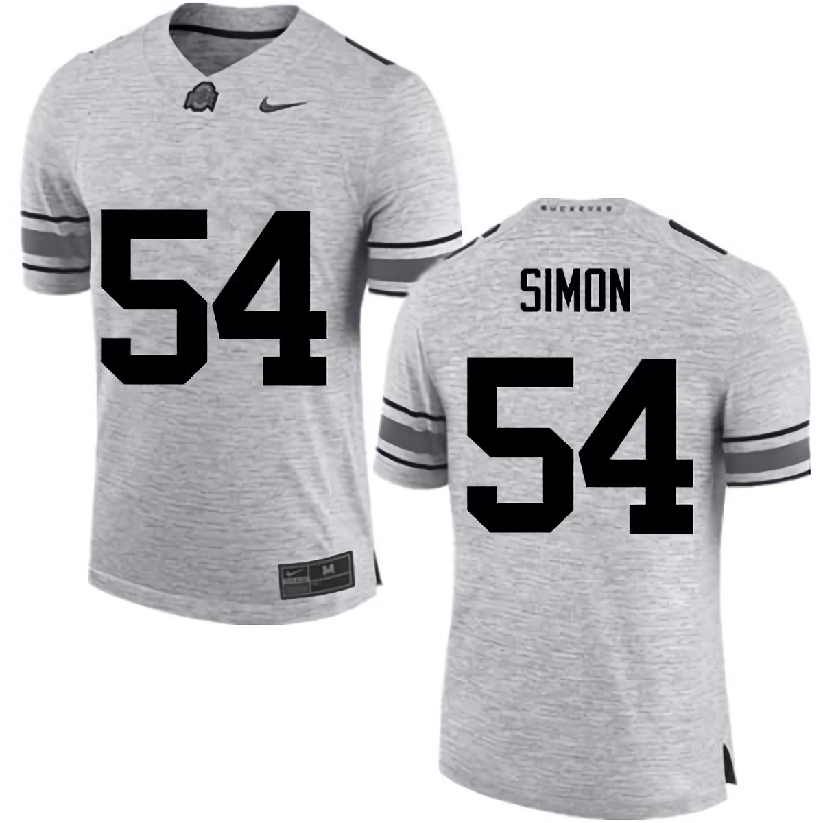 John Simon Ohio State Buckeyes Men's NCAA #54 Nike Gray College Stitched Football Jersey UOE7056YG